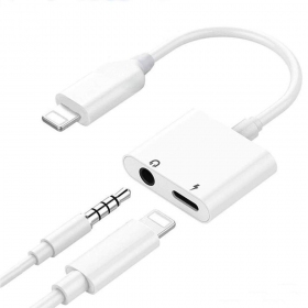 Adaptador bluetooth ADP13 iš Lightning į Lightning + 3,5mm (branco)