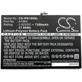 Apple iPad A1664 Pro 9.7 / iPad A1673 Pro 9.7 / iPad A1675 Pro 9.7 / iPad A1674 Pro 9.7 bateria / acumulador (7306mAh)