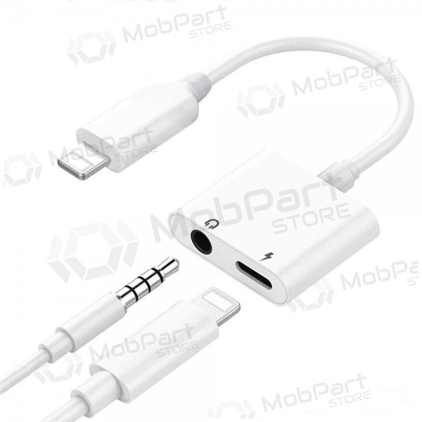 Adaptador bluetooth ADP13 iš Lightning į Lightning + 3,5mm (branco)