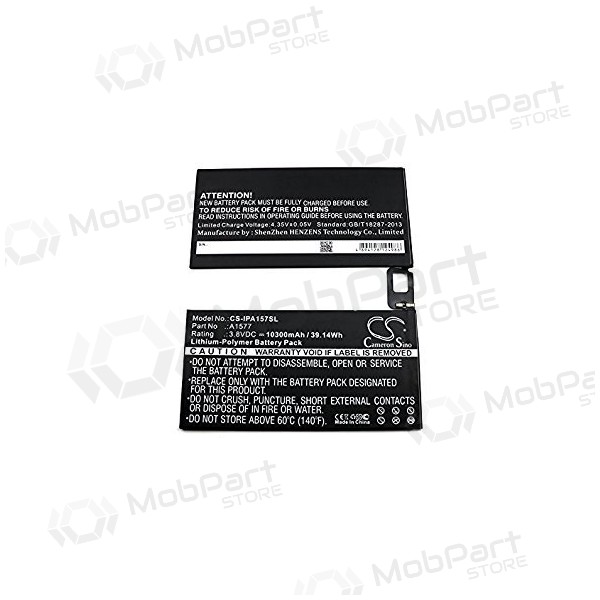 Apple iPad A1577 Pro 12.9 / iPad A1584 Pro 12.9 / A1652 iPad Pro 12.9 bateria / acumulador (10307mAh) Apple iPad A1577 Pro 12.9 / iPad A1584 Pro 12.9 / A1652 iPad Pro 12.9 bateria / acumulador (10307mAh)