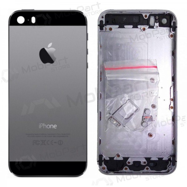 Apple iPhone 5S tampa traseira da bateria cinza (space grey) (usado grade B, original) Apple iPhone 5S tampa traseira da bateria cinza (space grey) (usado grade B, original)