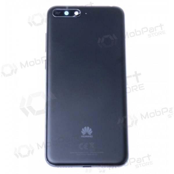 Huawei Y6 2018 tampa traseira da bateria (preto) (usado grade C, original) Huawei Y6 2018 tampa traseira da bateria (preto) (usado grade C, original)