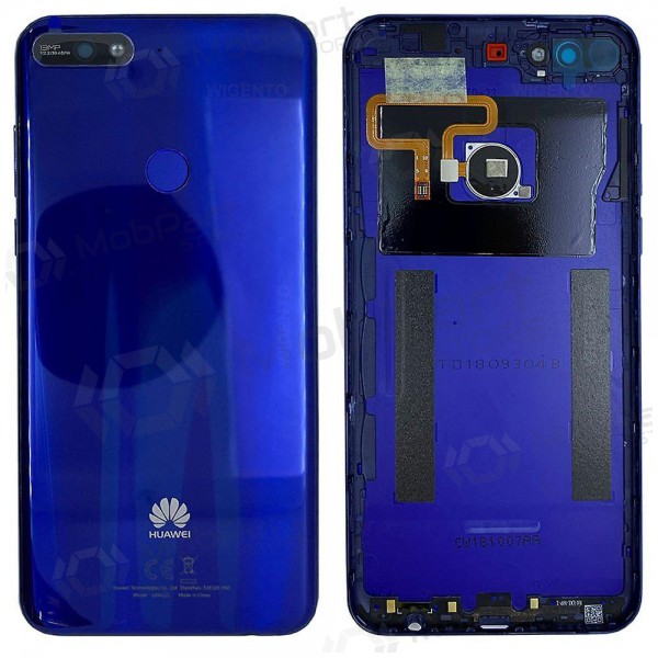Huawei Y7 2018 tampa traseira da bateria (azul) (usado grade B, original) Huawei Y7 2018 tampa traseira da bateria (azul) (usado grade B, original)