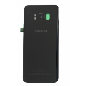 Samsung G950F Galaxy S8 tampa traseira da bateria preto (Midnight black) (usado grade C, original)