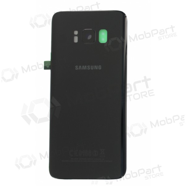 Samsung G950F Galaxy S8 tampa traseira da bateria preto (Midnight black) (usado grade C, original) Samsung G950F Galaxy S8 tampa traseira da bateria preto (Midnight black) (usado grade C, original)
