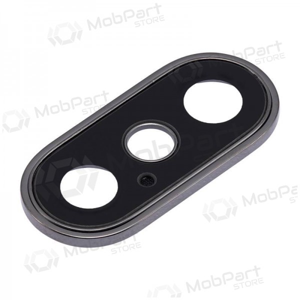 Apple iPhone XS / XS Max lente vidro da câmera (preto) (com moldura) Apple iPhone XS / XS Max lente vidro da câmera (preto) (com moldura)