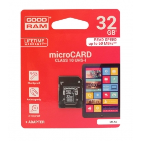 Cartão de memória GOODRAM MicroSD 32GB (class 10) + SD adapter