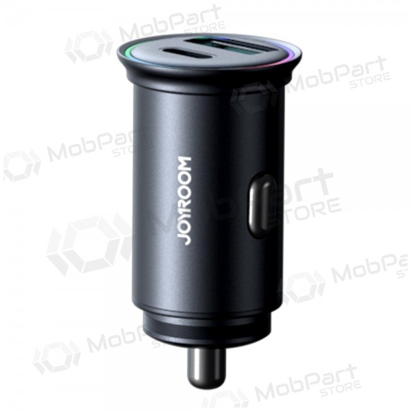 Carregador automobilinis Joyroom JR-CCN04 USB-C/USB-A 60W preto