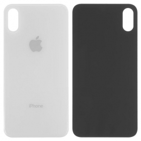 Apple iPhone XS tampa traseira da bateria (prata) (bigger hole for camera)