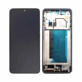 Ekranas Xiaomi 13T 5G/13T Pro 5G su lietimui jautriu stikliuku e rėmeliu Alpine Blue OLED