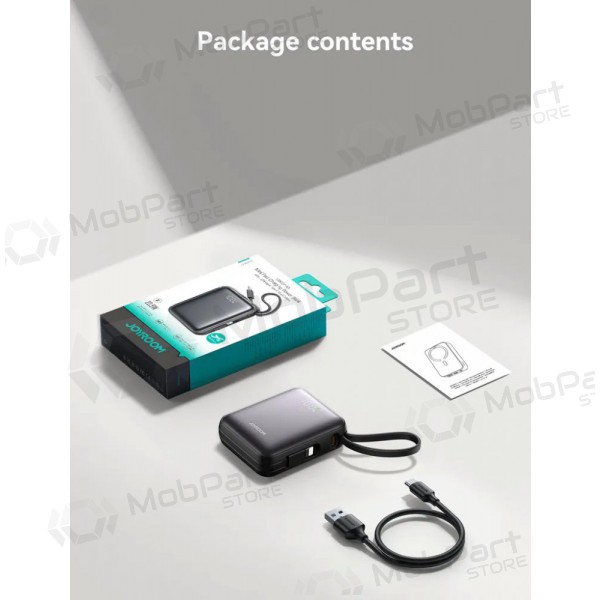 Bateria externa Power Bank Joyroom JR-PBF27 22.5W Mini 10000mAh preto Bateria externa Power Bank Joyroom JR-PBF27 22.5W Mini 10000mAh preto