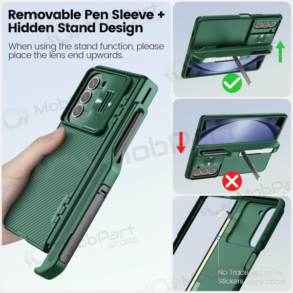 Samsung  Galaxy Z Fold4 capa „Nillkin CamShield Pro“ (verde)