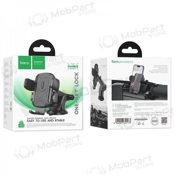 Suporte para telefone de carro Hoco H65 (dashboard) preto