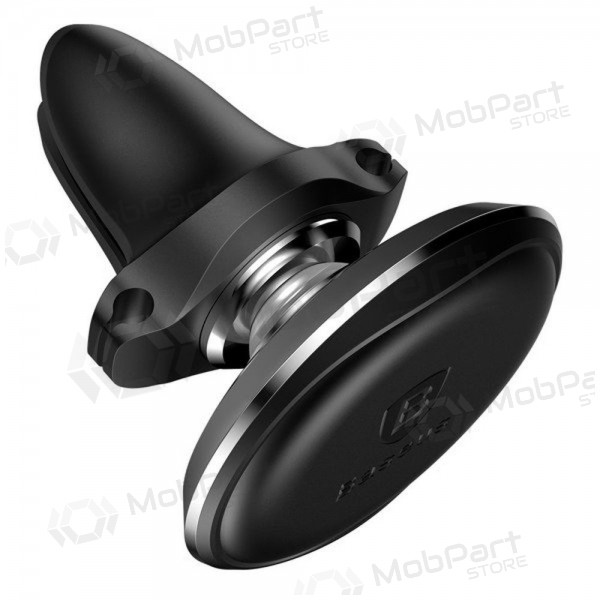 Telefono laikiklis Baseus Magnetic Air Vent With Cable Clip preto SUGX020001