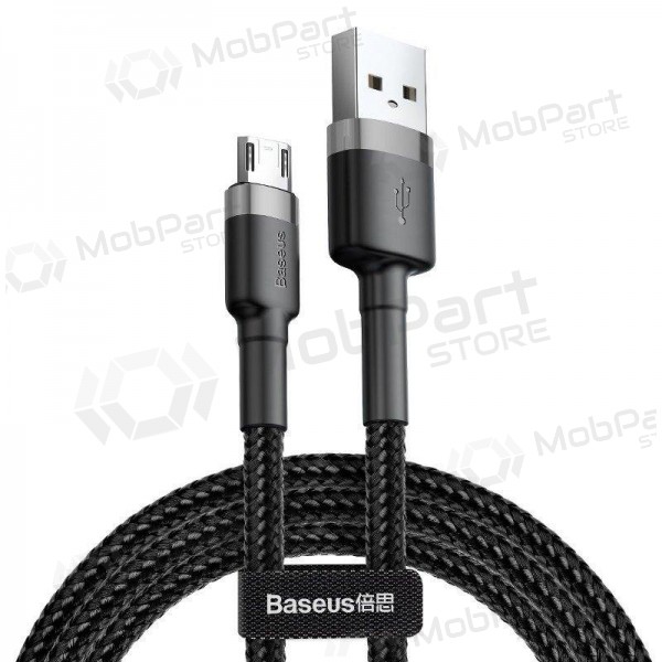 USB cabo Baseus Cafule Type-C 2.0m 2.0A (cinza-preto) CATKLF-CG1