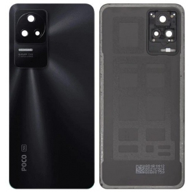 Xiaomi Poco F4 tampa traseira da bateria (preto) (original) (service pack)