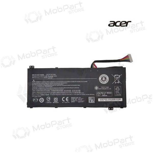 ACER AC14A8L, 4465mAh bateria do portátil - PREMIUM ACER AC14A8L, 4465mAh bateria do portátil - PREMIUM