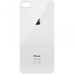 Apple iPhone 8 Plus tampa traseira da bateria (prata) (bigger hole for camera)