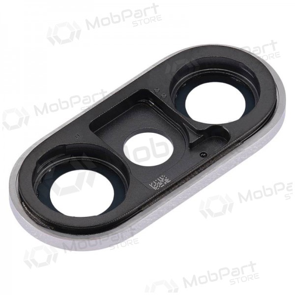 Apple iPhone XS / XS Max lente vidro da câmera (prata) (com moldura) Apple iPhone XS / XS Max lente vidro da câmera (prata) (com moldura)