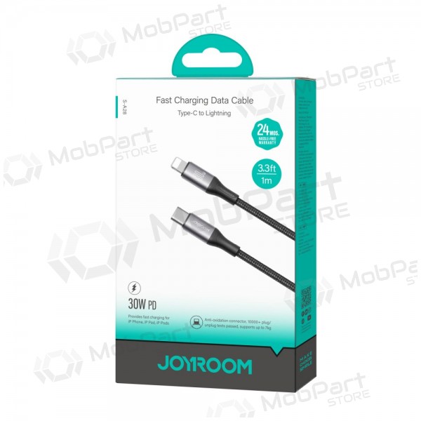 USB cabo Joyroom S-A28 USB-C to Lightning 30W 1.0m preto