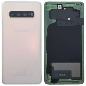 Samsung G973 Galaxy S10 tampa traseira da bateria branco (Prism White) (usado grade C, original)