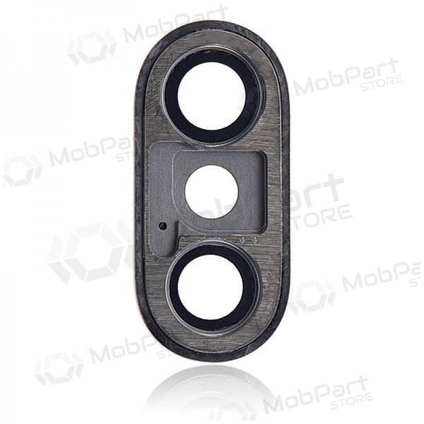 Apple iPhone XS / XS Max lente vidro da câmera (preto) (com moldura) Apple iPhone XS / XS Max lente vidro da câmera (preto) (com moldura)