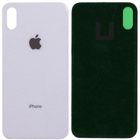 Apple iPhone X tampa traseira da bateria (branco) (bigger hole for camera)