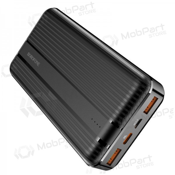Bateria externa Power Bank Borofone BJ9A Type-C PD+Quick Charge 3.0 (3A) 20000mAh preto Bateria externa Power Bank Borofone BJ9A Type-C PD+Quick Charge 3.0 (3A) 20000mAh preto