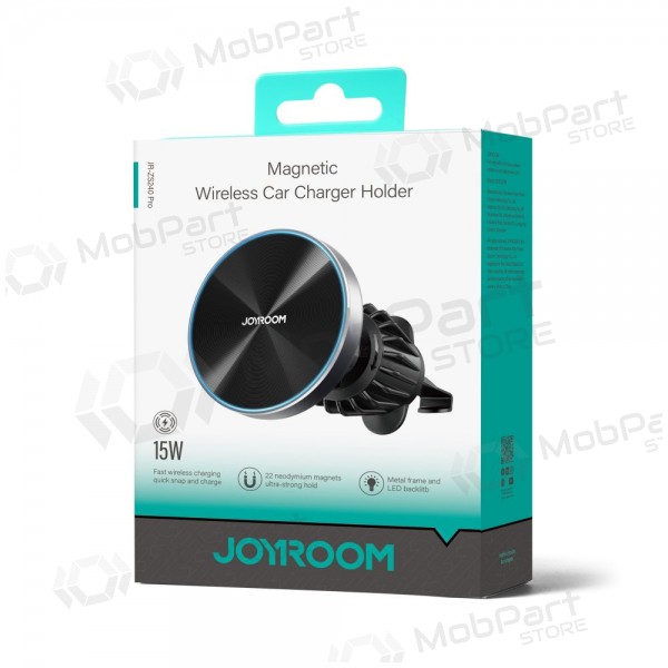 Automobilinis laikiklis-carregador Joyroom JR-ZS240 Pro MagSafe 15W preto