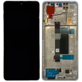 Xiaomi Poco X6 5G (compatible with Redmi Note 13 Pro 5G) ecrã (branco) (com moldura) (original)