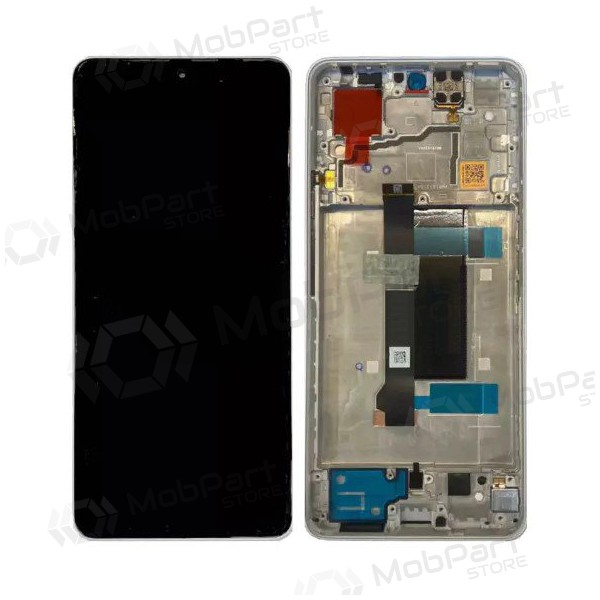 Xiaomi Poco X6 5G (compatible with Redmi Note 13 Pro 5G) ecrã (branco) (com moldura) (original) Xiaomi Poco X6 5G (compatible with Redmi Note 13 Pro 5G) ecrã (branco) (com moldura) (original)