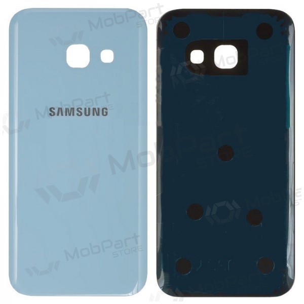 Samsung A320 Galaxy A3 2017 tampa traseira da bateria azul claro (blue mist) (usado grade B, original) Samsung A320 Galaxy A3 2017 tampa traseira da bateria azul claro (blue mist) (usado grade B, original)