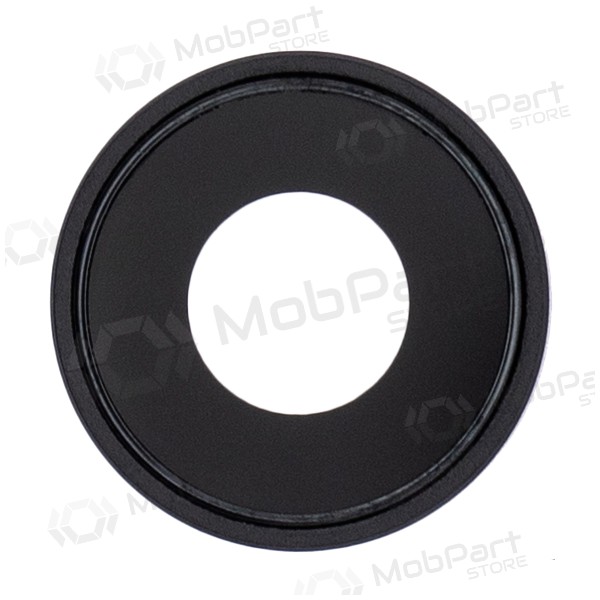 Apple iPhone XR lente vidro da câmera (preto) (com moldura)