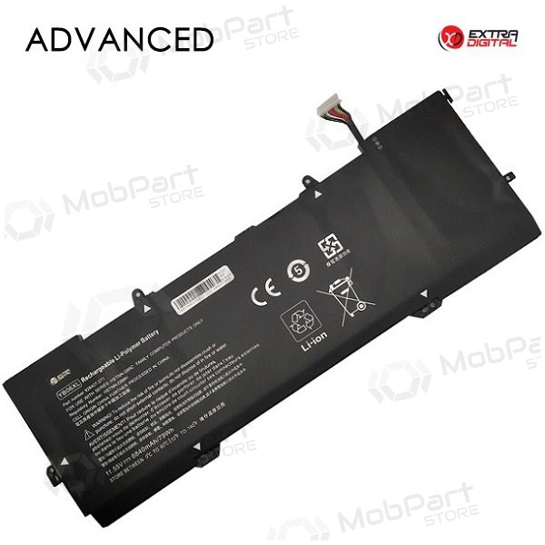 HP YB06X, 6840mAh bateria do portátil, Advanced HP YB06X, 6840mAh bateria do portátil, Advanced