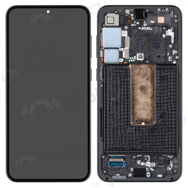 Ekranas Samsung S916 S23+ 5G su lietimui jautriu stikliuku e rėmeliu Phantom Black original (service pack)