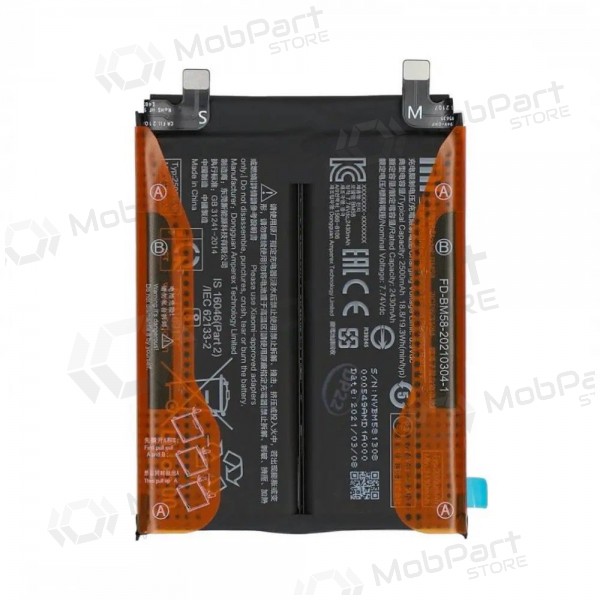 Xiaomi 11T Pro 5G bateria, akumuliatorius (BM58) (original) Xiaomi 11T Pro 5G bateria, akumuliatorius (BM58) (original)