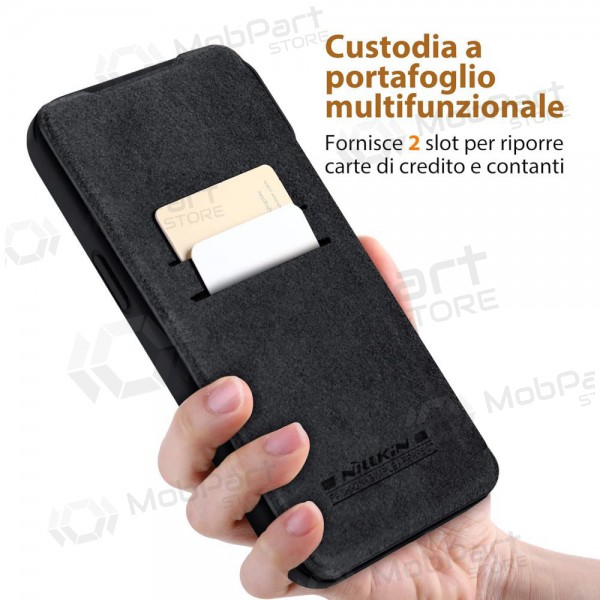 Apple iPhone 14 Pro capa „Nillkin Leather“ (azul)