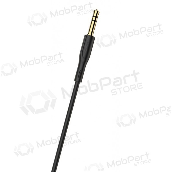 Audio adaptador 3,5mm į 3,5mm Borofone BL1 (preto) Audio adaptador 3,5mm į 3,5mm Borofone BL1 (preto)