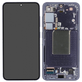 Ekranas Samsung S921 S24 su lietimui jautriu stikliuku e rėmeliu Cobalt Violet original (service pack)