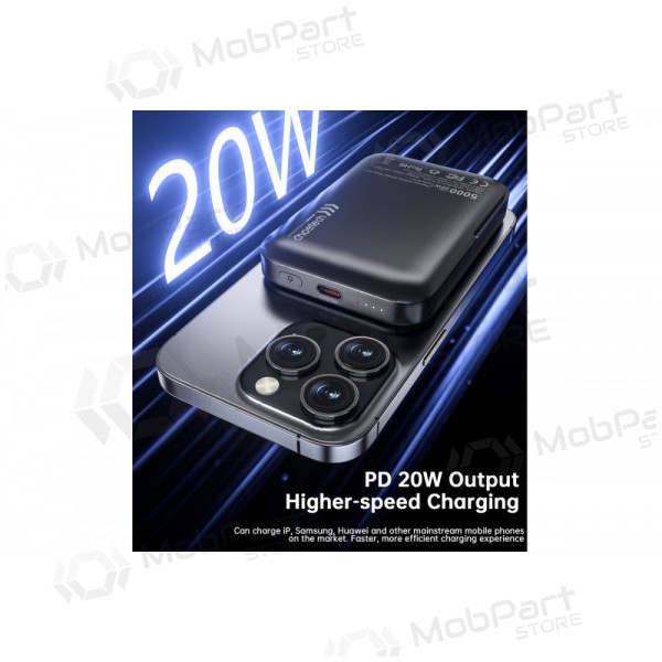 Bateria externa Power Bank Choetech B743 15W Magsafe 10000mAh preto Bateria externa Power Bank Choetech B743 15W Magsafe 10000mAh preto