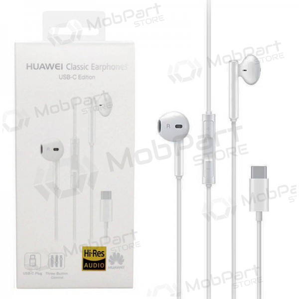Mãos livres Huawei CM33 Type-C (branco) Mãos livres Huawei CM33 Type-C (branco)