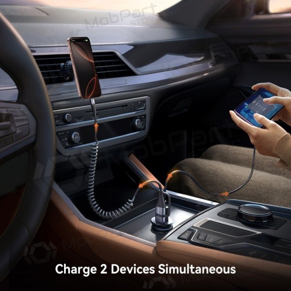 Carregador de carro Joyroom JR-CCN16 USB-A/USB-C 15W preto