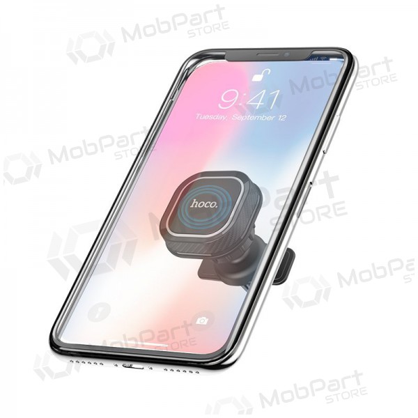 Automobilinis Universal telefono laikiklis Hoco CA52 attaches to ventilation grilles, magnetic, preto-cinza Automobilinis Universal telefono laikiklis Hoco CA52 attaches to ventilation grilles, magnetic, preto-cinza