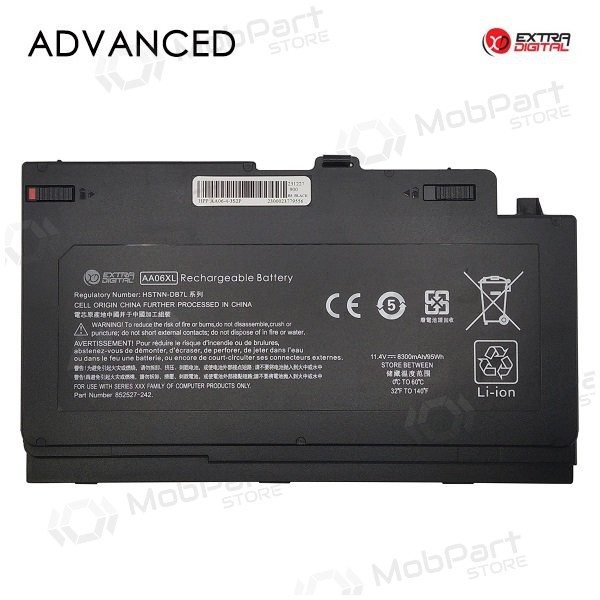 HP AA06XL, 8300mAh bateria do portátil, Advanced HP AA06XL, 8300mAh bateria do portátil, Advanced