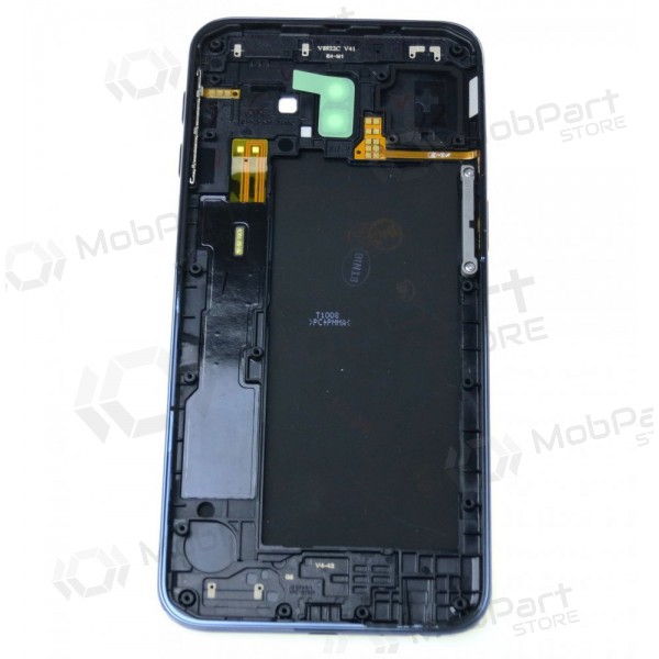 Samsung J610 Galaxy J6+ 2018 tampa traseira da bateria (preto) (usado grade C, original) Samsung J610 Galaxy J6+ 2018 tampa traseira da bateria (preto) (usado grade C, original)