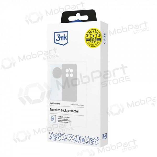 Samsung Galaxy A37 capa - 3MK Matt Case (preto)