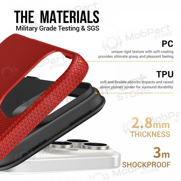 Capa Perfectionists Triangle Mag Case Apple iPhone 15 Pro Max vermelho