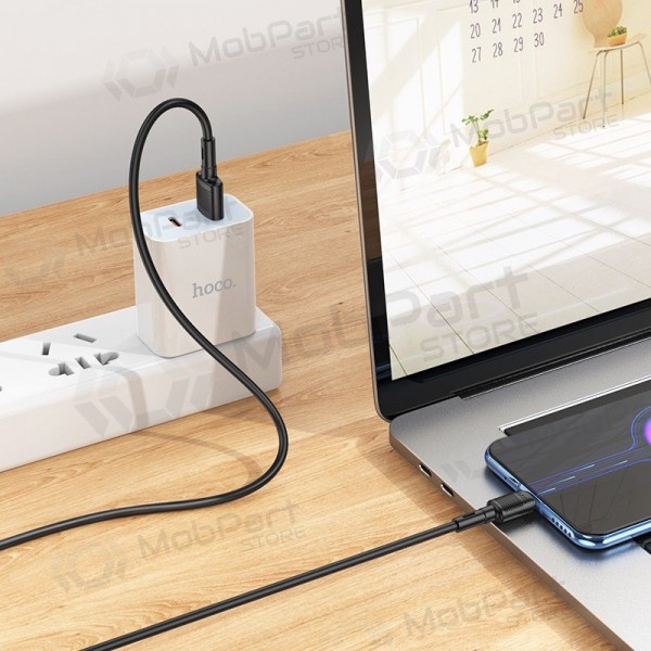 USB cabo Hoco X83 USB-A to MicroUSB 1.0m preto