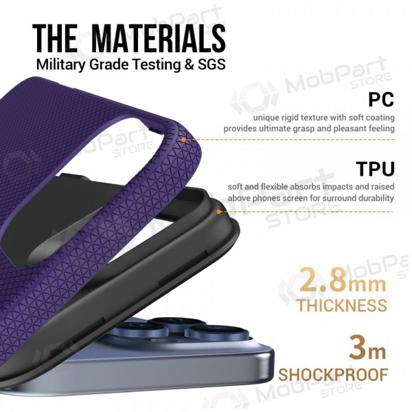Capa Perfectionists Triangle Mag Case Apple iPhone 16 roxo