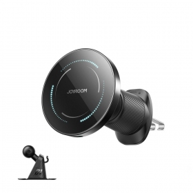 Automobilinis laikiklis-carregador Joyroom JR-ZS502 MagSafe 15W (air vent/dashboard) preto